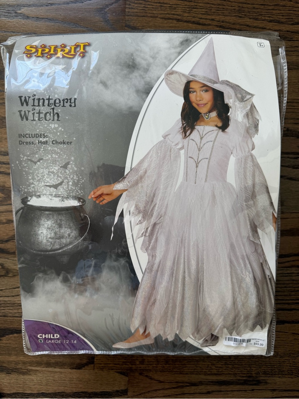 Spirit Halloween Kids Wintery Witch Costume Girls Halloween Size L 12-14 - Picture 11 of 14
